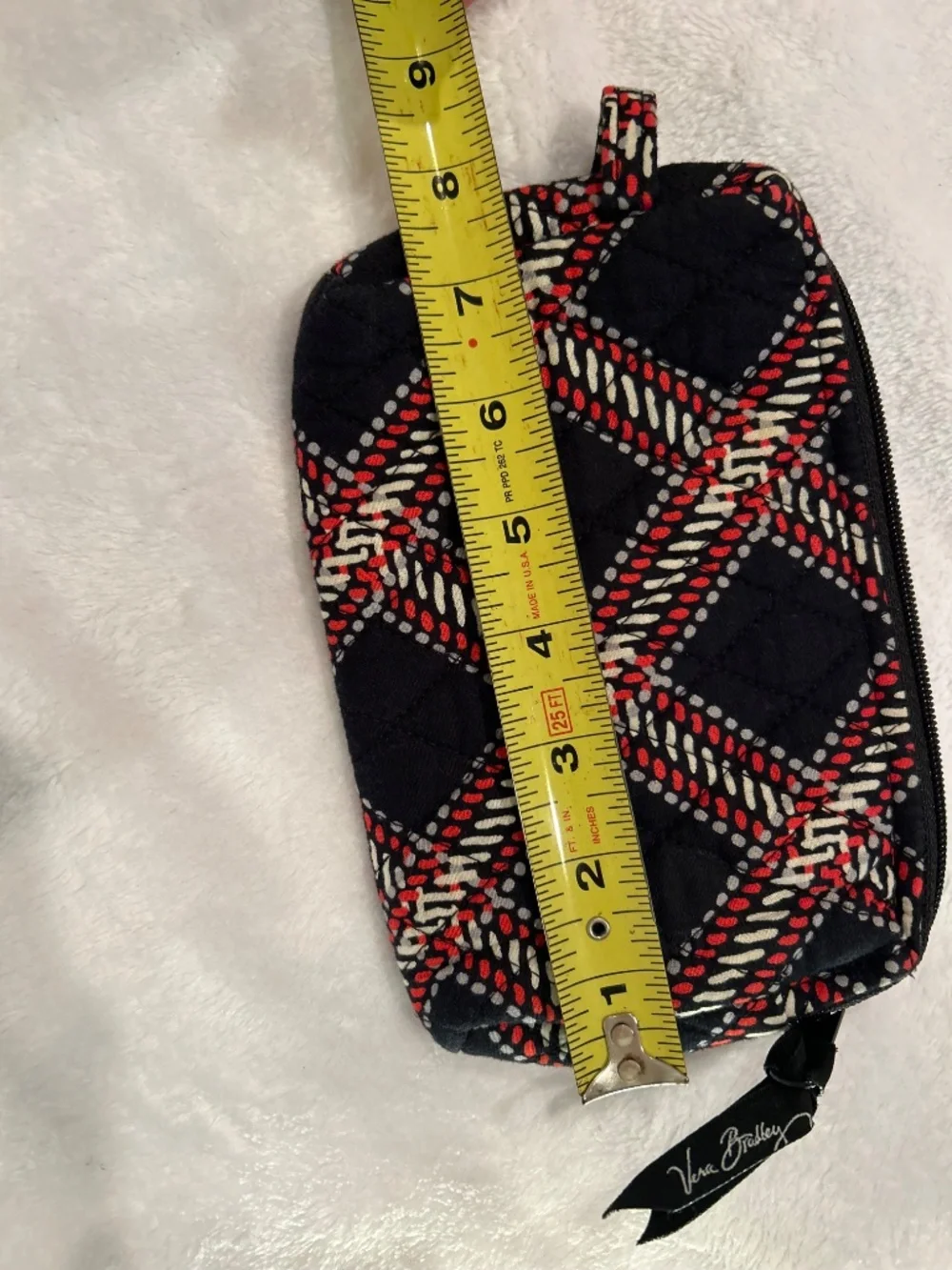 Vera Bradley Small Quilted Cosmetic Bag Minsk Plaid